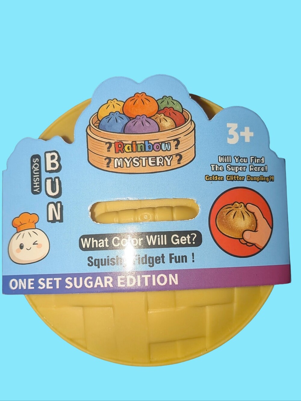 Glitter Dumpling Squishy Toy Fidget *Hard To Find*